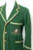 William Albert Stanley Oldfield, New South Wales & Australia 1919-1938. Australian Test blazer worn by Oldfield on the Australian 1930 tour of England. The green blazer, by Harding’s Mercury of Sydney, with gold trimming to blazer edging, pocket and sleev - 2