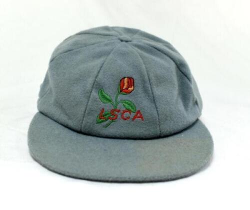 Michael Andrew Atherton. Lancashire & England 1987-2001. Lancashire light blue Schools Cricket Association cap worn by Atherton during his early days as a cricketer. The cap, with embroidered Lancashire emblem of a rose to front in green, red and yellow a