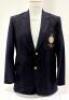 Sunil Manohar Gavaskar. Bombay, Somerset and & India 1966-1987. Official Indian navy blue touring blazer worn by Gavaskar on the tour of England in 1986. The blazer, by Em Aay of Madras, with beautifully embroidered gold wire and coloured thread Indian em