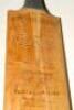 Australia and Surrey 1948. ‘County Sports. The Caerlulex’ cricket bat signed to face by fourteen members of the 1948 Australian touring team and twelve of the Surrey team of 1948. Signatures include Bradman (Cpt), Hassett, Morris, Harvey, Ring, Barnes, Mc - 2