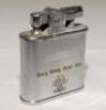 James Charles Laker. Surrey, Essex & England 1946-1964. Ronson ‘Whirlwind’ cigarette lighter engraved to one side ‘Surrey County Cricket Club’ with Surrey emblem, and to the verso ‘County Champions 1952, 1953, 1954, 1955, 1956. Under Captaincy of W. Stuar