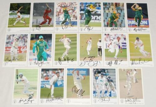 South Africa and Zimbabwe. Classic Cricket Cards ‘International Cricketers’ series. Seventeen cards of players from South Africa and Zimbabwe, each signed by the featured player. Card numbers are 249 McKenzie, 276 Hall, 337 Henderson, 340 Ervine, 342 Benk