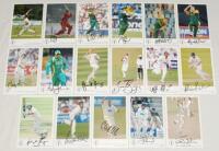 South Africa and Zimbabwe. Classic Cricket Cards ‘International Cricketers’ series. Seventeen cards of players from South Africa and Zimbabwe, each signed by the featured player. Card numbers are 249 McKenzie, 276 Hall, 337 Henderson, 340 Ervine, 342 Benk