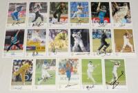 India, Pakistan, Sri Lanka and New Zealand. Classic Cricket Cards ‘International Cricketers’ series. Seventeen cards of players from India, Pakistan, Sri Lanka and New Zealand, each signed by the featured player. Card numbers are 182 Saqlain Mushtaq, 201 