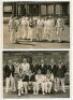 Gentlemen v Players 1947. Three original mono press photographs from the match played at Lord’s, 16th- 18th July 1947. Photographs depict Freddie Brown and Ken Cranston walking out to bat for the Gentlemen, Brown and other members of the Gentlemen team en - 3