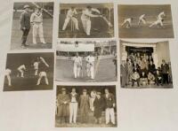 South Africa tour to England 1929. A good selection of original mono press photographs originally from the Dennis Morkel collection. Sir Francis Lacey (former Secretary at Lord’s) in conversation with South African captain, H.G. Deane. Mitchell and Cattwe