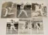 Australia tour to England 1968. A good selection of images including player portraits of Doug Walters, Neil Hawke, Les Joslin, Dave Renneburg, Ashley Mallett, Ashley Mallett in bowling action v Northamptonshire, Renneberg, Joslin, Paul Sheahan, John Glees - 2