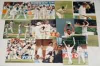 England v Pakistan 1996. Thirty five original colour press photographs of match action from the 1996 Test series. Players featured include Wasim Akram, Saeed Anwar, Asif Mujtaba, Hussain, Ijaz Ahmed, Shadab Kabir (Pakistan), Atherton, Stewart, Knight, Hic