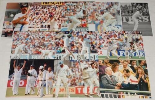 England v Pakistan 1992. Thirty original mainly colour press photographs of match action, practice, awards etc. from the 1992 series. Pakistan players featured include Wasim Akram, Javed Miandad, Rameez Raja, Aamir Sohail, Shoaib Mohammad, Asif Mujtaba, S