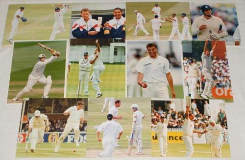 England v New Zealand 1994. Thirty original colour press photographs of match action and the odd celebration/ award etc. from the 1994 series. New Zealand players featured include Nash, Larsen, Davis, Parore, Crowe, Hart, Pringle etc. also Stewart, Lewis,