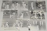 New Zealand tour to England 1983. Thirty original mono press photographs of match action and player portraits etc. from the 1983 World Cup and Test tour to England. Players featured include J. Crowe, M. Crowe, Chatfield, Edgar, Wright, Smith, Hadlee, Lees