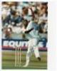 West Indies. Colour photograph of Garry Sobers in batting action signed to the photograph by Sobers. 8.25”x6”. A colour photograph of Courtney Walsh and Curtley Ambrose celebrating winning the Wisden Trophy, the photograph signed by both players, 10”x7”. - 3