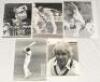 Midlands county player photographs 1970s-2000s. A selection of thirty colour and mono original press photographs comprising ten each of players from Northamptonshire, Warwickshire and Worcestershire. Each photograph signed by the featured player. Signatur