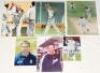 Midlands county player photographs 1970s-2000s. A selection of thirty colour and mono original press photographs comprising ten each of players from Northamptonshire, Warwickshire and Worcestershire. Each photograph signed by the featured player. Signatur - 3