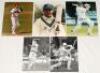 Midlands county player photographs 1970s-2000s. A selection of thirty colour and mono original press photographs comprising ten each of players from Northamptonshire, Warwickshire and Worcestershire. Each photograph signed by the featured player. Signatur - 5