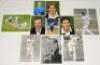 Southern county player photographs 1970s-2010s. A selection of forty colour and mono original press photographs comprising ten each of players from Sussex, Somerset, Hampshire and Glamorgan. Each photograph signed by the featured player. Signatures of Sus