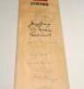 M.C.C. tour to Australia 1974/75. Full size Gray Nicholls ‘Crusader’ bat signed to the face by sixteen members of the England touring party. Signatures are Denness (Captain), Edrich, Greig, Hendrick, Willis, Underwood, Lloyd, Arnold, Amiss, Titmus, Taylor - 2