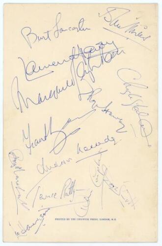 Terence Rattigan’s XI v Sir Anthony Tichborne’s XI 1958. Official ...