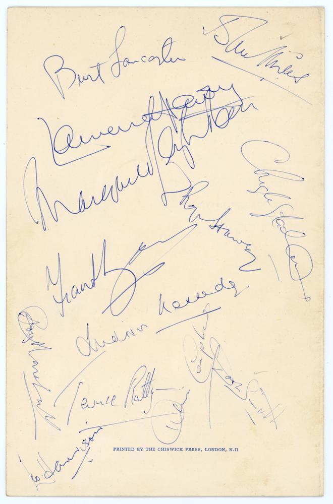 Terence Rattigan’s XI v Sir Anthony Tichborne’s XI 1958. Official ...