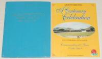 ‘Jamaican International Cricket Festival’ 1982. Official programme for the ‘First ever night game’, West Indies XI v International XI played at Sabina Park, Kingston, Jamaica 24th- 27th September 1982. The programme tipped in to original blue cloth, gilt 