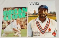 Brian Close and Viv Richards. Somerset. Two official souvenir brochures, one for Brian Close’s Testimonial 1976, the other for Viv Richards’ Benefit 1982. Both brochures signed to the front by the featured player. G/VG