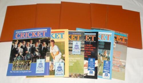 Australia state magazines, yearbooks, programmes etc. 1970s-1990s. A mixture of publications including a complete run of ‘Victorian Cricket’ official magazine covering seasons 1985/86-1991/92 including Vol. 1, nos. 1-3, Vol. 2, nos. 1-3, Vol. 3, nos. 1-3,