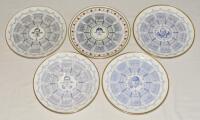 ‘Century of Centuries’ commemorative plates. Nine limited edition Century of Centuries plates. Three by Royal Grafton for Len Hutton, Frank Woolley, and Tom Graveney. The others by Coalport for Geoff Boycott, two different plates including ‘One Hundred Ce