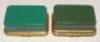 Enamel cricket pill boxes. Two matching oblong pill boxes, each depicting a scene from famous painting of Lord’s. Maker unknown with no maker’s marks. VG - 3