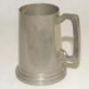 Leslie Ethelbert George Ames. Kent & England 1926-1951. Original glass-bottomed pewter pint tankard presented to Ames at the conclusion of the 1936-37 tour of Australia by the M.C.C. Captain, Gubby Allen. With inscription ‘Leslie Ames from a grateful “Ski - 2