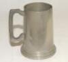 Leslie Ethelbert George Ames. Kent & England 1926-1951. Original glass-bottomed pewter pint tankard presented to Ames at the conclusion of the 1936-37 tour of Australia by the M.C.C. Captain, Gubby Allen. With inscription ‘Leslie Ames from a grateful “Ski - 3