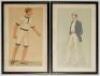 Vanity Fair lithographs. A selection of nine original Vanity Fair prints published 1888-1903. Six subjects by &lsquo;Spy&rsquo; of &lsquo;Yorkshire Cricket&rsquo; Lord Hawke, &lsquo;Oxford Cricket&rsquo; H. Philipson, &lsquo;Oxford Athletics&rsquo; C.B. Fry, &lsquo;Repton, Oxford & Somerset&rsquo; L.C.H. Palairet - 2