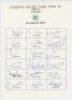 Pakistan tour to India 1979/80. Rarer official autograph sheet with printed title and players’ names, fully signed in ink by all eighteen of the listed members of the touring party. Signatures are Asif Iqbal (Captain), Majid Khan, Wasim Bari, Wasim Raja, 