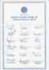 India tour to Sharjah & Australia 1985/86. Official autograph sheet with printed title and players’ names, fully signed in ink by all eighteen listed members of the India touring party. Signatures are Kapil Dev (Captain), Shastri, Gavaskar, Srikanth, Veng