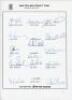 New Zealand tours to Australia 1987/88 & 1989/90. Official autograph sheet for the 1989/90 tour to Australia fully signed by the fifteen members of the New Zealand touring party. Sold with two official Western Australian Cricket Association autograph shee