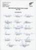 New Zealand 1997. Three official autograph sheets, all fully signed. Sheets are New Zealand tour to India, May 1997 (17 signatures), team for the first Test v England, Eden Park, 24th- 28th January 1997 (15), and the tour to Kenya and Zimbabwe 1997 (18). 