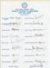 Sri Lanka tour to Australia & Bangladesh 1987/88. Official autograph sheet with printed title and players’ names, fully signed in ink by all sixteen listed players of the Sri Lanka touring party. Signatures are Madugalle (Captain), Ranatunga, Amalean, de 