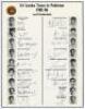 Sri Lanka tour to Pakistan 1985/86. Official autograph sheet with printed title and players’ names and photographs, fully signed in ink by all eighteen listed members of the Sri Lanka touring party. Signatures are Mendis (Captain), Dias, Madugalle, Wettim