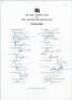 Sri Lanka tours to New Zealand 1991 & 1995. Two official autograph sheets with printed titles and players’ names, both fully signed in ink by the eighteen members of the Sri Lanka touring parties. Tours are to New Zealand 1991 and to New Zealand & Sharjah - 2