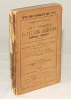 Wisden Cricketers’ Almanack 1887. 24th edition. Original paper wrappers. Some very minor wear to wrappers, breaking to spine block with wear and loss to spine paper otherwise in good/very good condition