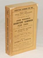 Wisden Cricketers’ Almanack 1900. 37th edition. Original paper wrappers. Some minor wear with very minor loss to top border of the front wrapper, minor wear to spine paper otherwise in very good condition