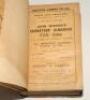 Wisden Cricketers’ Almanack 1909. 46th edition. Bound in brown boards, original paper wrappers, titles in gilt to spine. Some wear and soiling to wrappers, some signs of old damp staining to book otherwise in good overall condition