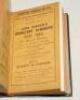 Wisden Cricketers‚‘ Almanack 1918 and 1919. 55th & 56th editions. Both editions bound together as one in dark blue boards, original paper wrappers for both editions, with titles in gilt to spine, red speckled page edges. Minor wear to board spine, handwri - 2