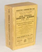 Wisden Cricketers’ Almanack 1937. 74th edition. Original paper wrappers. Minor wear and slight age toning to wrappers and spine paper otherwise in good+ condition