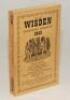 Wisden Cricketers‚‘ Almanack 1943. 80th edition. Original limp cloth covers. Only 5600 paper copies printed in this war year. Very minor mark to front cover otherwise in very good condition. Small handwritten name of ownership to inside front cover. Rare 