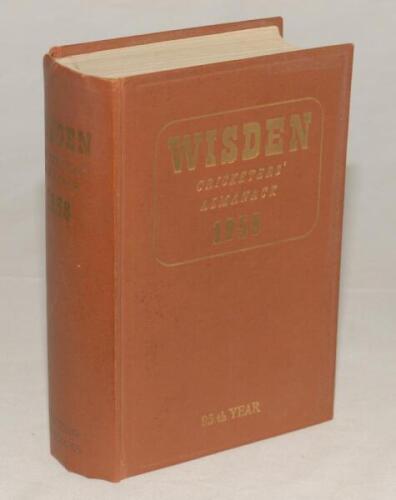 Wisden Cricketers‚‘ Almanack 1958. Original hardback. Odd very minor faults otherwise in good/very good condition