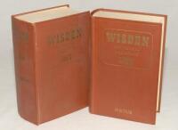 Wisden Cricketers‚‘ Almanack 1959 and 1963. Original hardbacks. The 1959 edition with odd very minor faults otherwise in good/very good condition. The 1963 edition with dulled gilt titles to front board and spine, creasing to spine otherwise in good condi