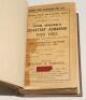 Wisden Cricketers‚‘ Almanack 1910 and 1913. 47th & 50th editions. Both bound in dark brown boards, with original paper wrappers, with gilt titles to spine. Both editions with some wear, slight age toning and old tape marks to wrappers otherwise in good co