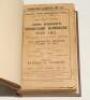 Wisden Cricketers‚‘ Almanack 1911. 48th edition. Bound in dark brown boards, with original paper wrappers, with gilt titles to spine. Wear, soiling and staining to wrappers otherwise in good condition