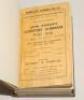 Wisden Cricketers‚‘ Almanack 1914 and 1915. 51st & 52nd editions. Both editions bound in dark brown boards, the 1915 edition with original paper wrappers, the 1914 lacking, with gilt titles to spine. The 1914 edition complete and in good+ condition, the 1 - 2