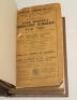 Wisden Cricketers‚‘ Almanack 1920 and 1921. 57th & 58th editions. Both editions bound in dark brown boards, with original paper wrappers, with gilt titles to spine. Both editions with wear, soiling, staining and nicks to wrappers, soiling to the page bloc - 2